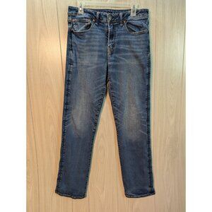 American Eagle Jeans Mens 31x34 Relaxed  Straight Airflex + Stretch Medium Wash